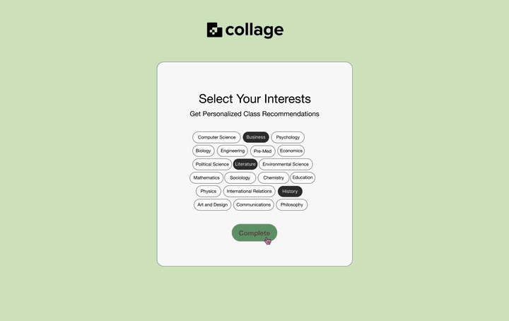 Collage: Pinterest for College Advising