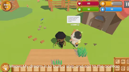 Meowtive: Autonomous AI Characters for Cozy Game Worlds